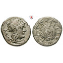 Roman Republican Coins, M. Caecilius Metellus, Denarius 127 BC, vf-xf
