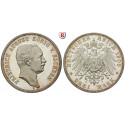 German Empire, Sachsen, Friedrich August III., 3 Mark 1909, E, PROOF, J. 135