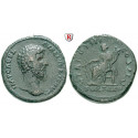 Roman Imperial Coins, Lucius Verus, Sestertius 162-163, vf