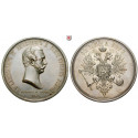 Russia, Alexander II, Silver medal 1856, xf