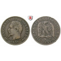 France, Napoleon III, 5 Centimes 1857, vf