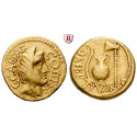 Roman Republican Coins, Caius Iulius Caesar, Aureus 46 BC, vf