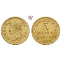 Westfalen, Kingdom, Hieronymus Napoleon, 5 Franken 1813, 1.44 g fine, good xf