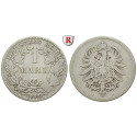 German Empire, Standard currency, 1 Mark 1876, H, 5.0 g fine, fine, J. 9
