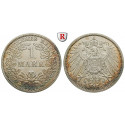 German Empire, Standard currency, 1 Mark 1911, D, 5.0 g fine, vf-xf, J. 17