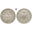 German Empire, Standard currency, 1/2 Mark 1911, E, xf-unc, J. 16