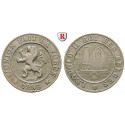 Belgium, Belgian Kingdom, Leopold II., 10 Centimes 1895, vf