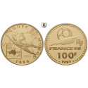 France, Fifth Republic, 100 Francs 1997, 15.64 g fine, PROOF