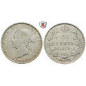Canada, Victoria, 25 Cents 1872, vf