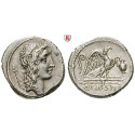 Roman Republican Coins, Q. Cassius Longinus, Denarius 55 BC, nearly xf