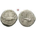 Roman Republican Coins, Marcus Antonius, Denarius 32-31 BC, vf