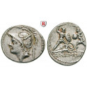 Roman Republican Coins, Q. Minucius Thermus, Denarius 103 BC, xf