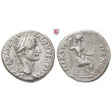 Roman Imperial Coins, Tiberius, Denarius 14-37, good vf