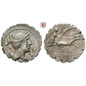 Roman Republican Coins, Ti. Claudius Nero, Denarius, serratus 79 BC, good xf