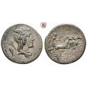 Roman Republican Coins, L. Iulius Bursio, Denarius 85 BC, good xf