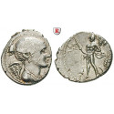 Roman Republican Coins, L. Valerius Flaccus, Denarius 108/107 BC, good vf