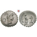 Roman Republican Coins, L. Roscius Fabatus, Denarius, serratus 64 BC, good xf