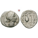 Roman Republican Coins, Q. Caecilius Metellus, Denarius 81 BC, vf