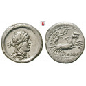 Roman Republican Coins, D. Silanus, Denarius 91 BC, good xf / vf-xf