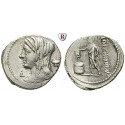 Roman Republican Coins, L. Cassius Longinus, Denarius 78 BC, vf-xf / vf