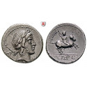 Roman Republican Coins, P. Crepusius, Denarius 82 BC, xf