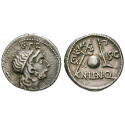 Roman Republican Coins, Cn. Cornelius Lentulus, Denarius 76-75 BC, good vf