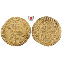 France, Charles VI, Agnel d`or o.J. (1417), nearly xf
