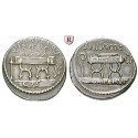 Roman Republican Coins, Q. Pompeius Rufus, Denarius 54 BC, vf-xf