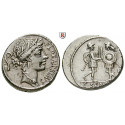 Roman Republican Coins, C. Servilius, Denarius 57 BC, xf