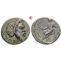 Roman Republican Coins, C. Vibius Pansa, Denarius 48 BC, vf-xf / vf