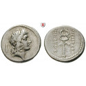 Roman Republican Coins, M. Plaetorius Cestianus, Denarius 57 BC, good vf