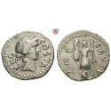Roman Republican Coins, M. Junius Brutus, Denarius 42 BC, vf-xf