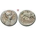 Roman Republican Coins, C. Hosidius Geta, Denarius 68 BC, good vf