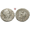 Roman Republican Coins, Mn. Aquillius, Denarius, serratus 71 BC, vf-xf