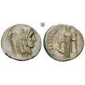Roman Republican Coins, L. Hostilius Saserna, Denarius 48 BC, xf / good xf