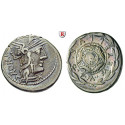 Roman Republican Coins, M. Caecilius Metellus, Denarius 127 BC, good vf