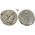 Roman Republican Coins, Man. Acilius Glabrio, Denarius 49 BC, vf-xf