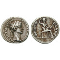 Roman Imperial Coins, Tiberius, Denarius 14-37, good vf