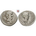 Roman Republican Coins, Octavianus and Marcus Antonius, Denarius 41 BC, good vf