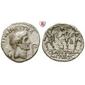 Roman Republican Coins, Sextus Pompeius Magnus, Denarius 42-40 BC, good xf