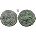 Roman Imperial Coins, Augustus, As 9/8 -3 v. Chr., nearly vf