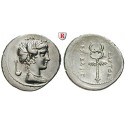 Roman Republican Coins, M. Plaetorius Cestianus, Denarius 67 BC, xf / vf-xf