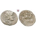 Roman Republican Coins, C. Junius, Denarius 149 BC, good vf