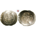 Byzantium, Isaac II Angelus, Aspron Trachy, xf-unc