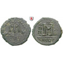 Byzantium, Mauricius Tiberius, Follis 595-596, year 13, good vf