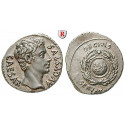 Roman Imperial Coins, Augustus, Denarius about 19 BC, nearly FDC
