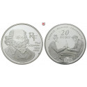 France, Fifth Republic, 20 Euro 2006, 155.61 g fine, PROOF