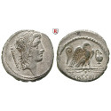 Roman Republican Coins, Q. Cassius Longinus, Denarius 55 BC, xf