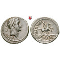 Roman Republican Coins, L. Marcius Philippus, Denarius 56 BC, xf