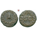 Roman Imperial Coins, Claudius I., Quadrans Jan.-Dez. 42, vf